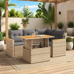 Friendly 5 Piece Outdoor Sofa Set for Relaxation