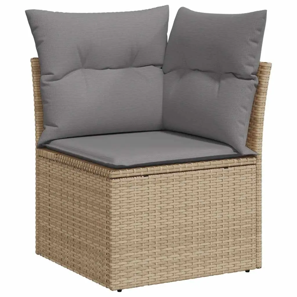 Garden Sofa Set 10 Piece Outdoor Patio Furniture Beige Rattan Modular Lounge
