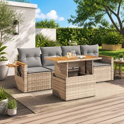 Make Your Outdoor Area Shine with a 5 Piece Sofa Set