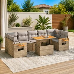 Your New 8-Piece Outdoor Sofa Set Awaits You