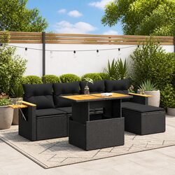 Versatile 6 Piece Garden Sofa Set with Functional Design