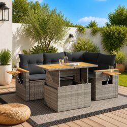 Comfortable 4 Piece Garden Sofa Set for Your Outdoor Enjoyment