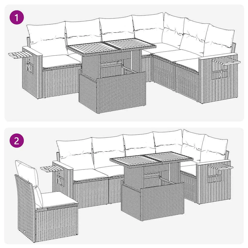 Outdoor 6-Piece Sofa Set