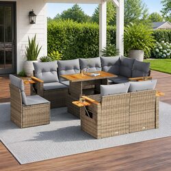 Your Ideal 9 Piece Garden Sofa Set Awaits