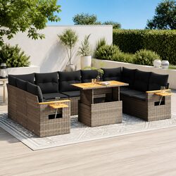 Friendly and Functional 10-Piece Outdoor Sofa Set