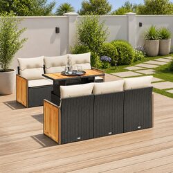 Create Your Perfect Outdoor Space with This 7 Piece Sofa Set