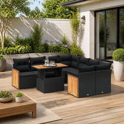 Your Ideal 9 Piece Garden Sofa Set Awaits