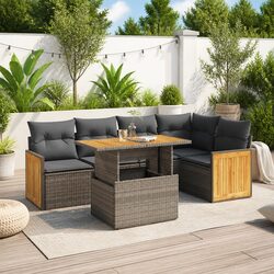 Create Your Ideal Outdoor Space with 6 Piece Sofa Set