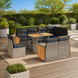 You’ll Love This 9-Piece Garden Sofa Set for Your Patio