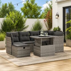 Your Perfect 7 Piece Grey Outdoor Sofa Set Awaits