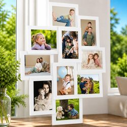Collage Photo Frame 10 Pieces 13x18cm White Wall Display Gallery Home Decor