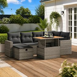 Your New 8-Piece Outdoor Sofa Set Awaits You