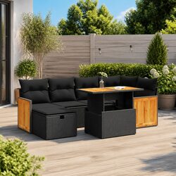 Your 8 Piece Black Rattan Garden Sofa Set with Storage