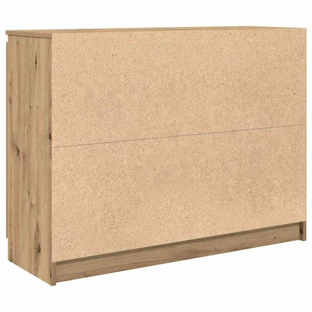 Sideboard Storage Cabinet with Drawers Doors Shelves Brown Engineered Wood