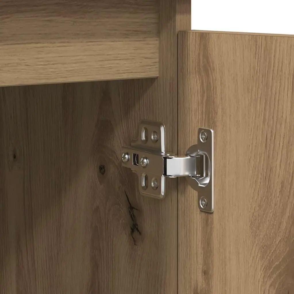 Sideboard Storage Cabinet with Drawers Doors Shelves Brown Engineered Wood