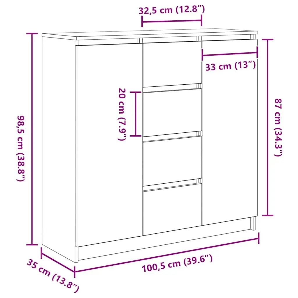 Brown Storage Sideboard