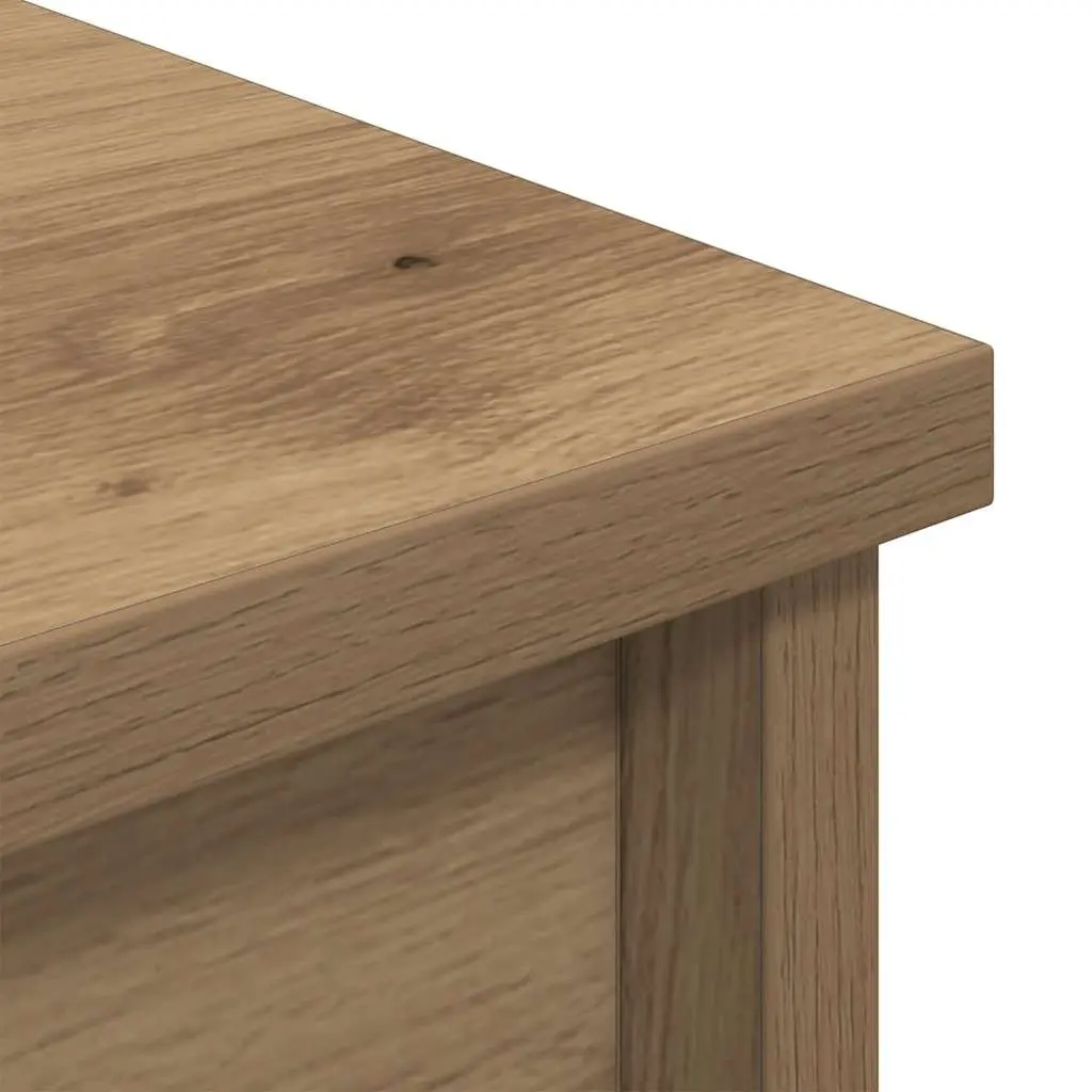 Highboard Storage Cabinet Brown Engineered Wood Tall Cupboard
