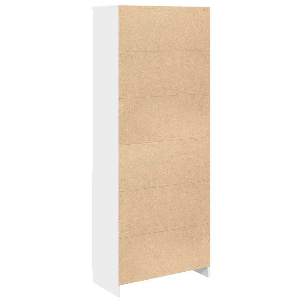 Highboard White Storage Cabinet Tall Cupboard 70x35x180 cm