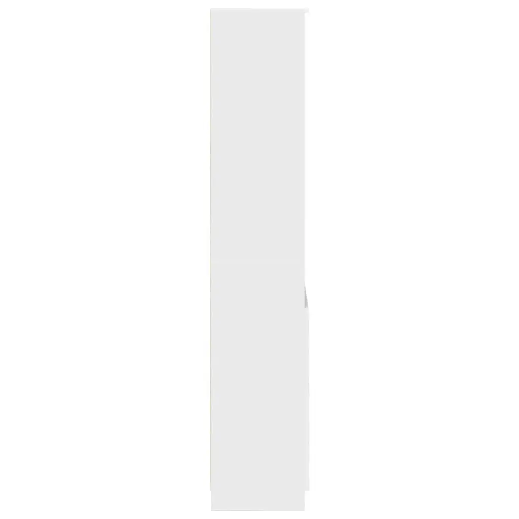 Highboard White Storage Cabinet Tall Cupboard 70x35x180 cm