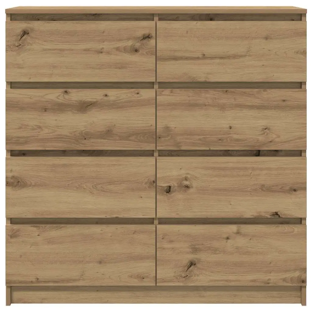 Brown Engineered Wood Sideboard 100x35x99cm