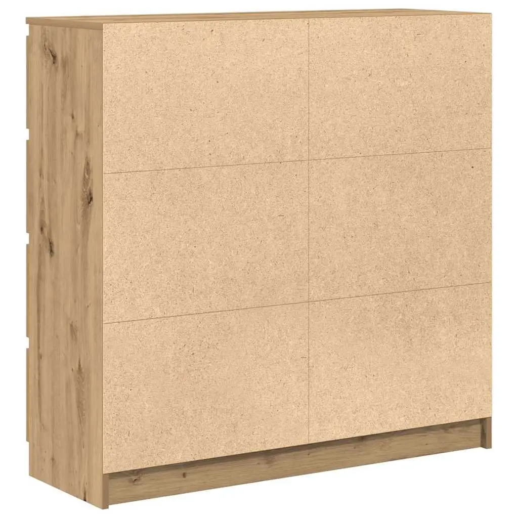 Brown Engineered Wood Sideboard 100x35x99cm