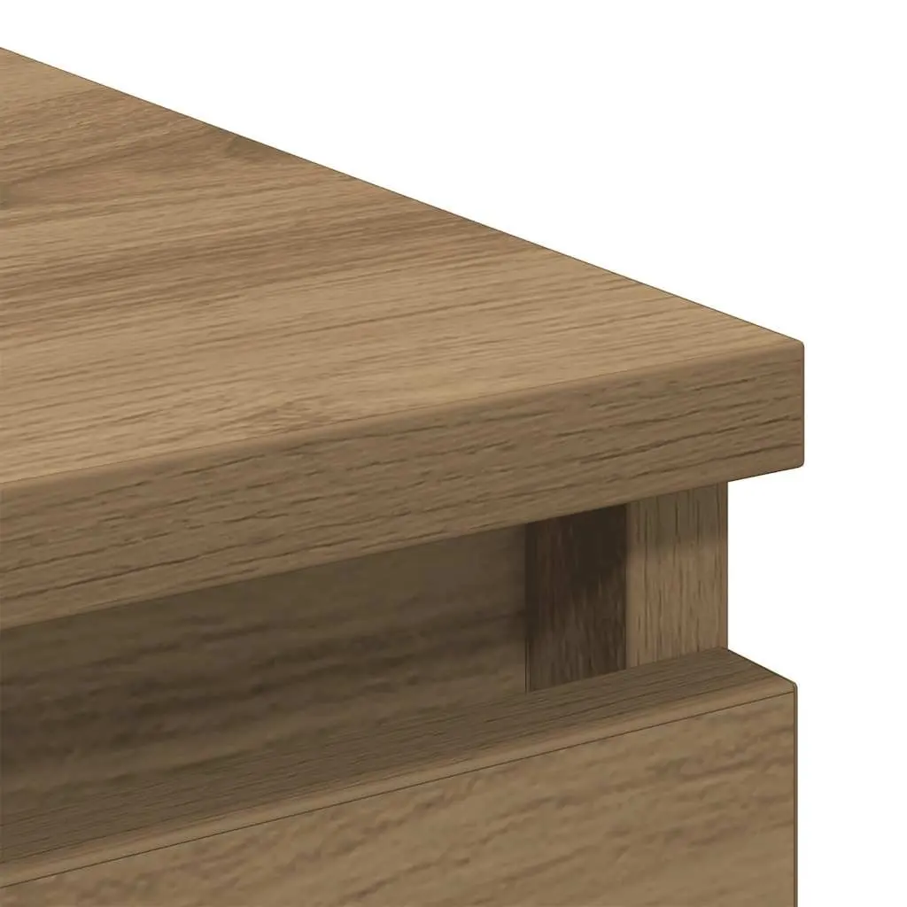 Brown Engineered Wood Sideboard 100x35x99cm