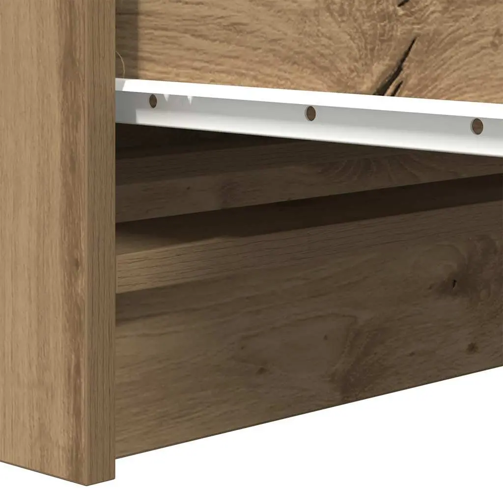 Brown Engineered Wood Sideboard 100x35x99cm