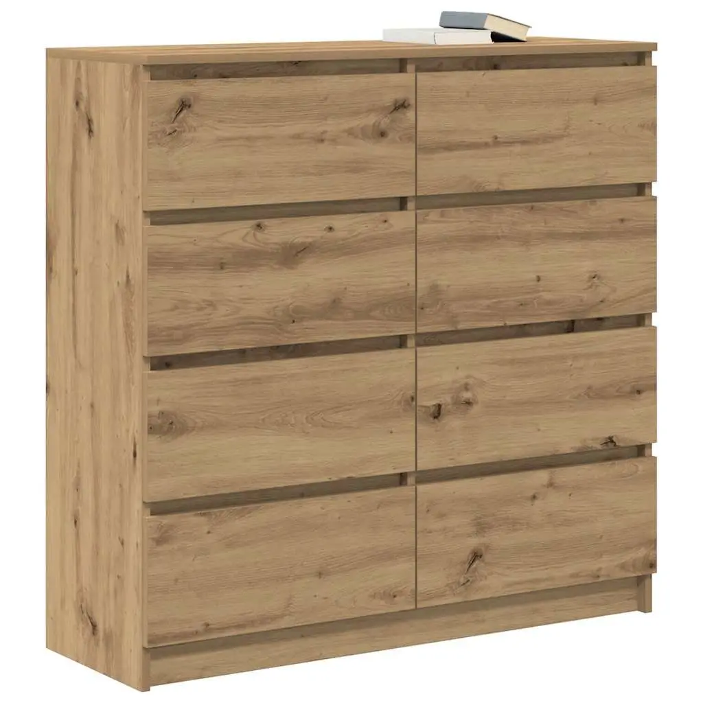 Brown Engineered Wood Sideboard 100x35x99cm