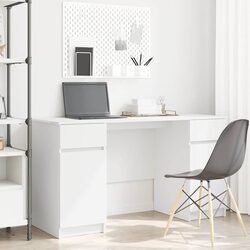 Your New Favorite White Engineered Wood Desk