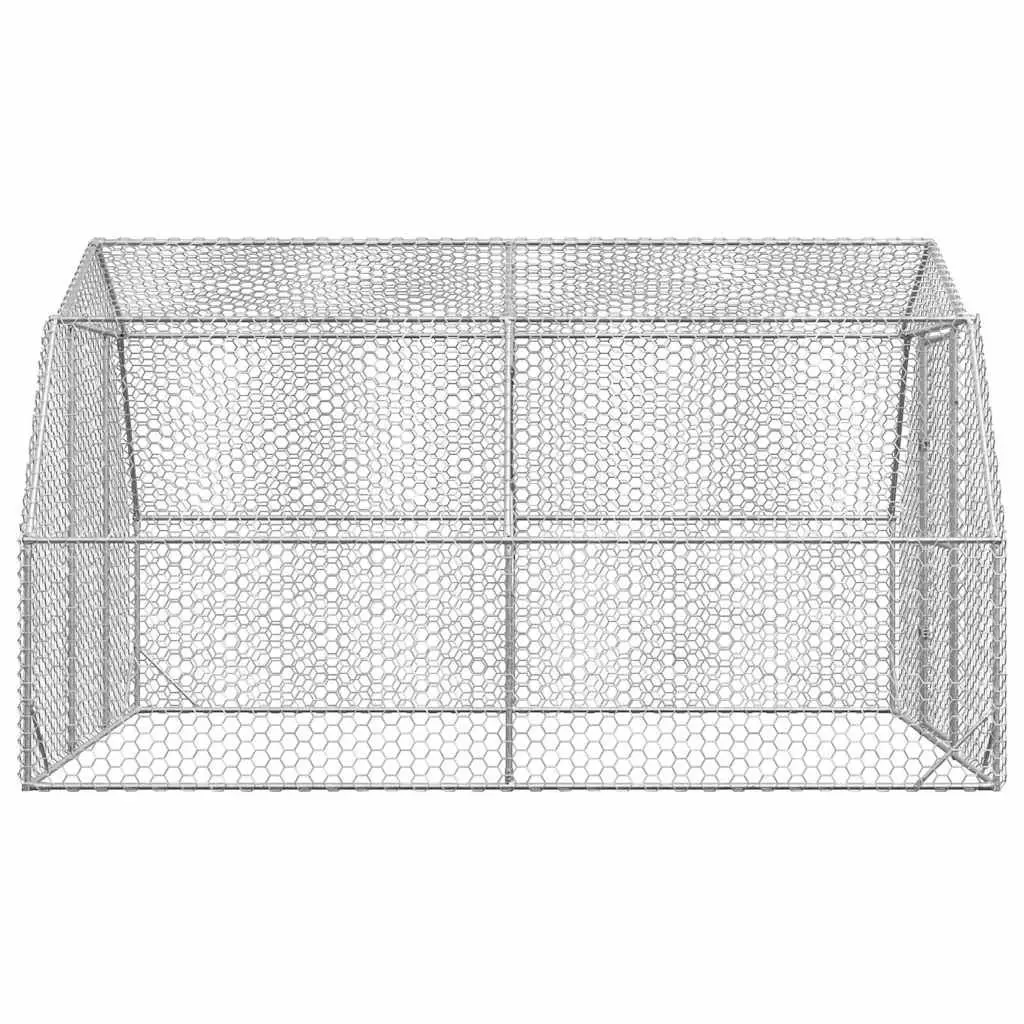 Chicken Run Galvanised Steel Mesh Enclosure Walk-in 2.5x4x2.25m