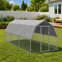 Join the Fun with a 2.5x6x2.25m Chicken Run for Your Animals