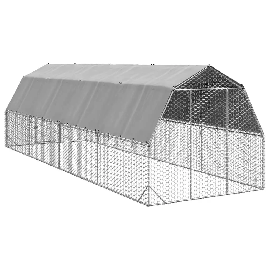 Chicken Run Hexagonal Mesh Large Walk-In Coop with Roof