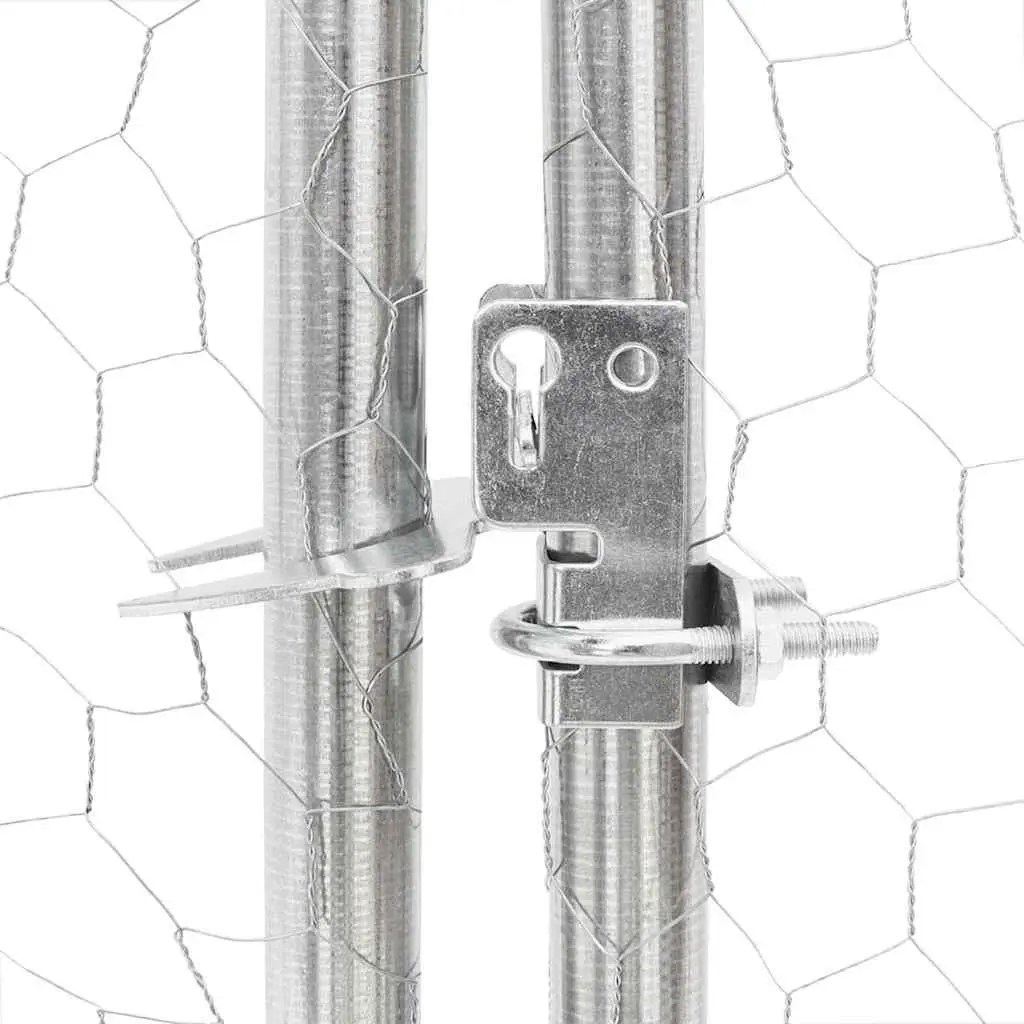 Chicken Run Hexagonal Mesh Large Walk-In Coop with Roof