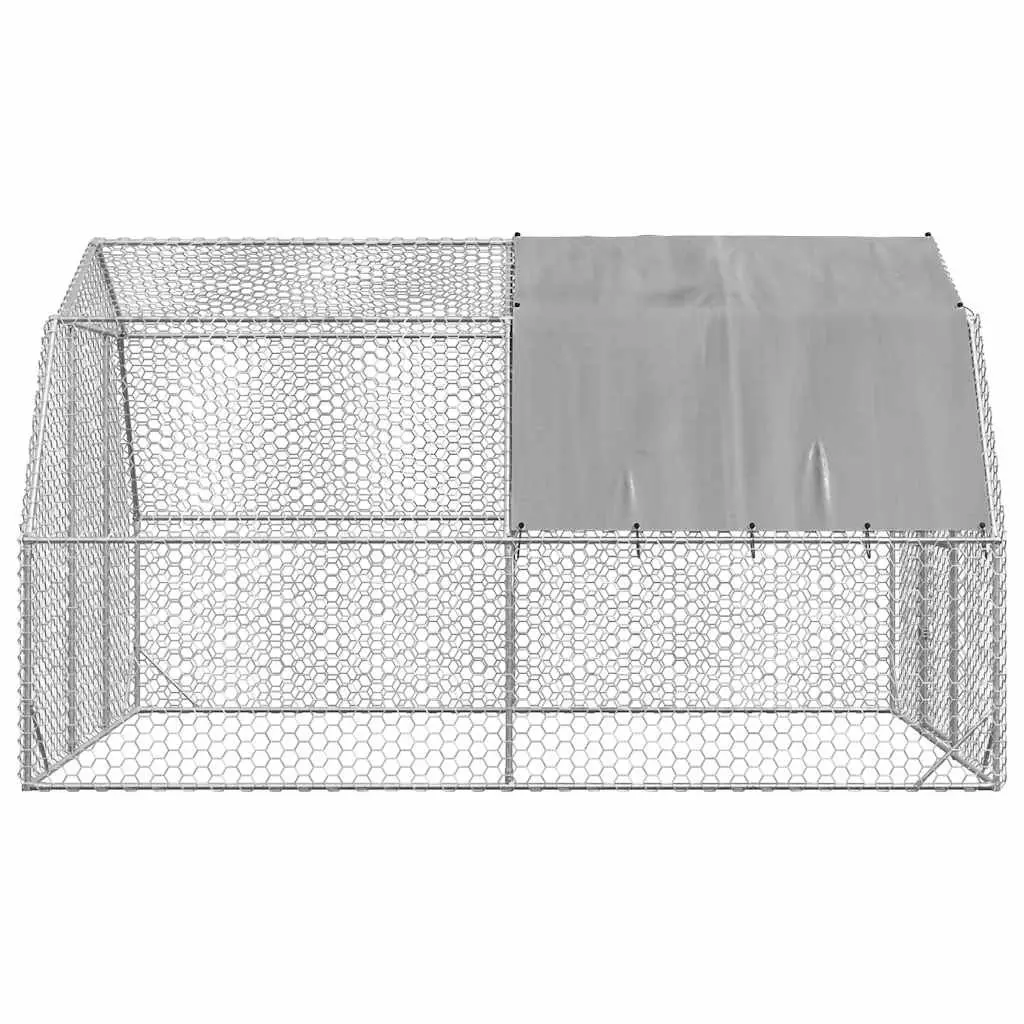 Chicken Run Walk-In with Roof 2.5x4x2.25m Large Backyard Poultry Enclosure
