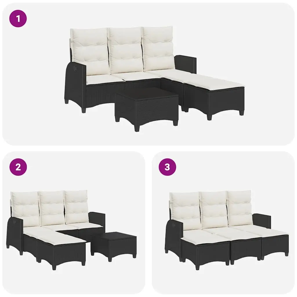 L-Shaped Garden Sofa Set