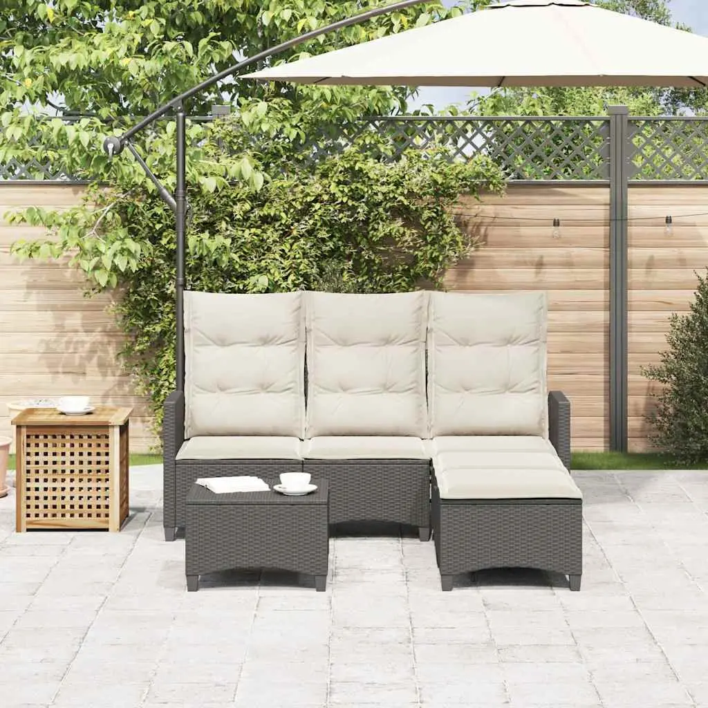 L-Shaped Garden Sofa Set
