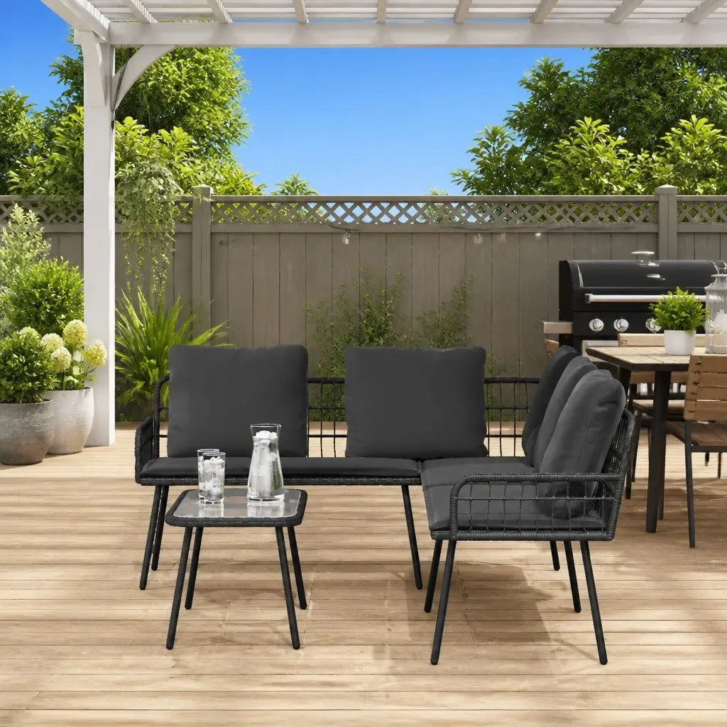 Outdoor 2-Piece Garden Sofa Set