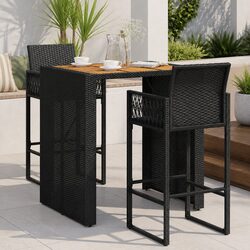 Friendly 3 Piece Outdoor Bar Set for Your Enjoyment