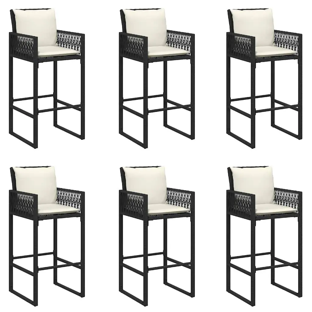 7 Piece Garden Bar Set with Cushions