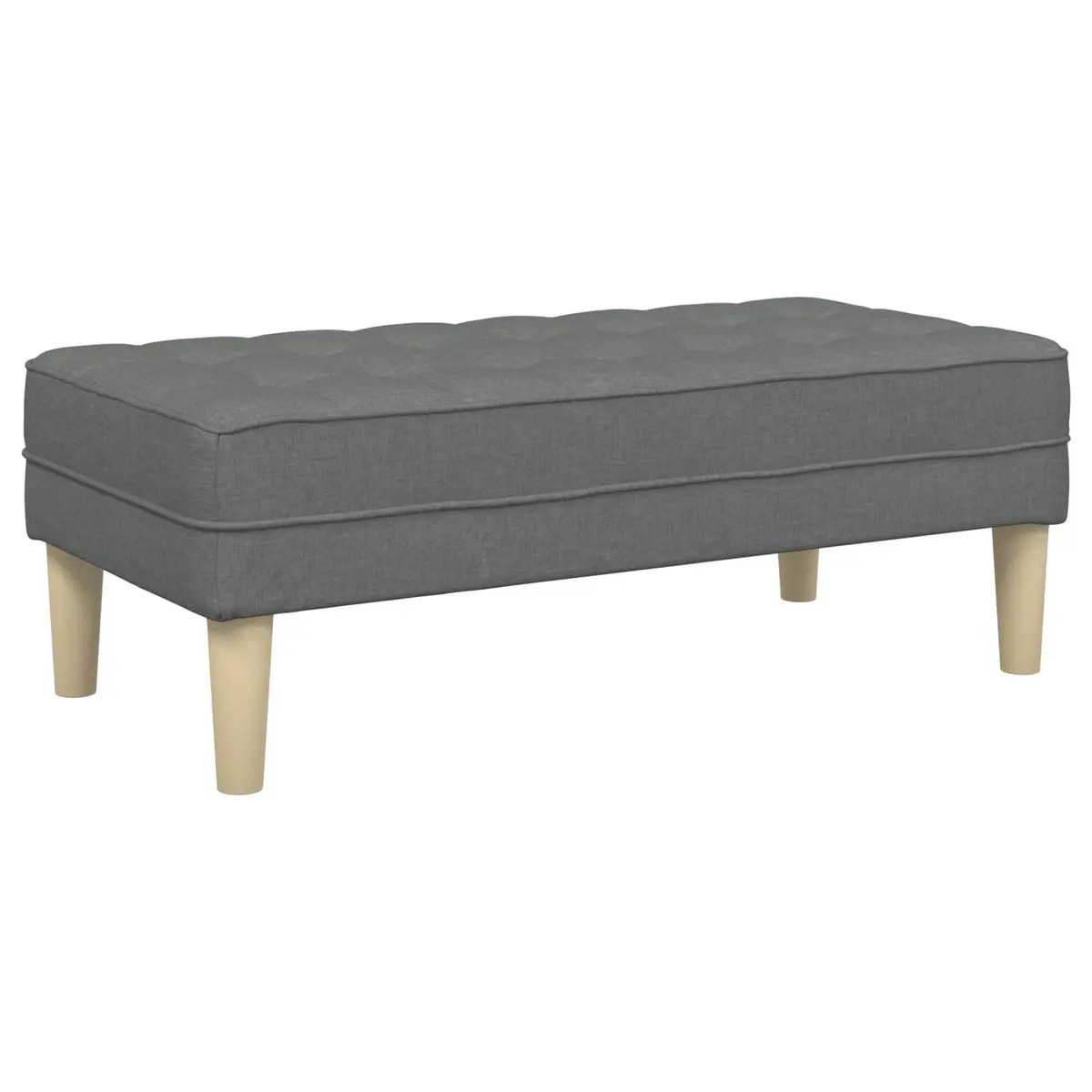 Modular Sofa Set Grey Polyester 2 Pieces