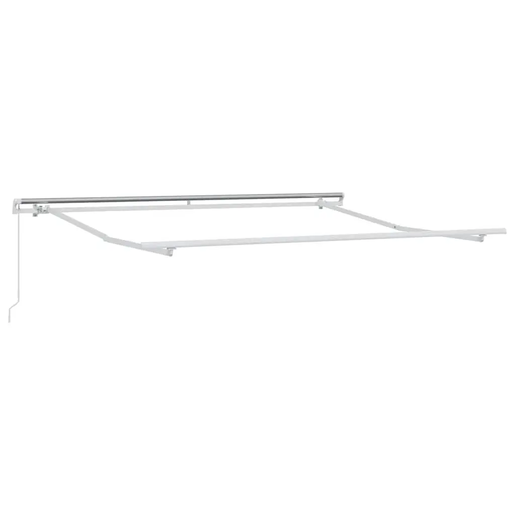 Retractable Awning Yellow Manual Crank 300 x 250 cm Outdoor Garden Patio Shade