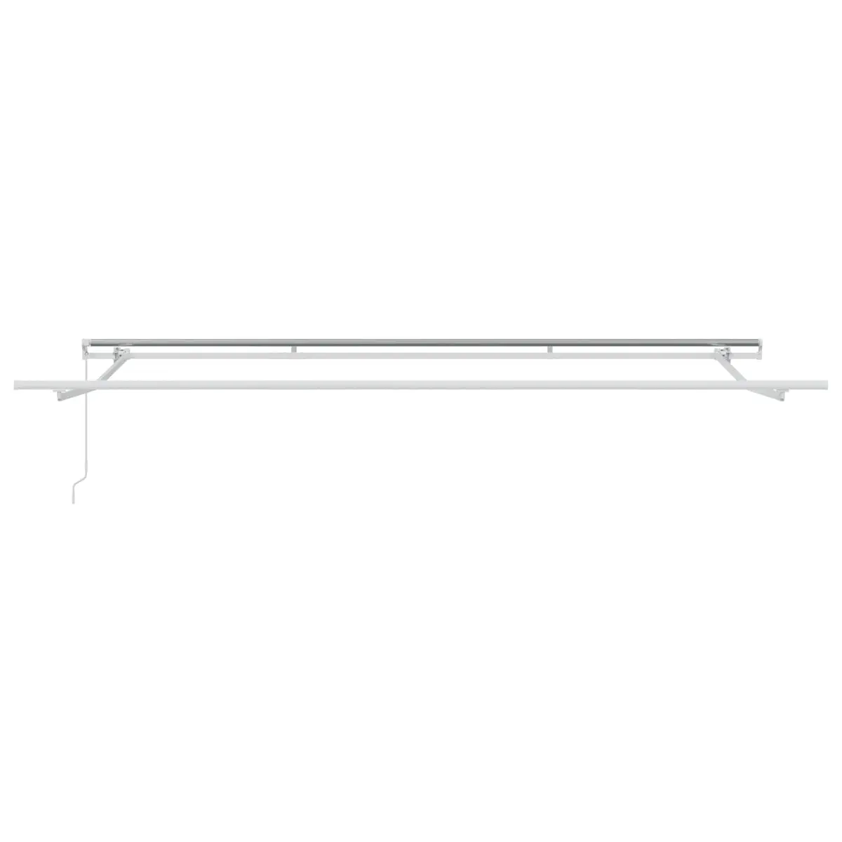 Retractable Awning Manual Crank Beige 400 x 300cm Outdoor Garden Patio Shade