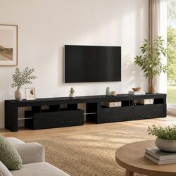 Friendly Black Oak Media Storage Unit for Your Home