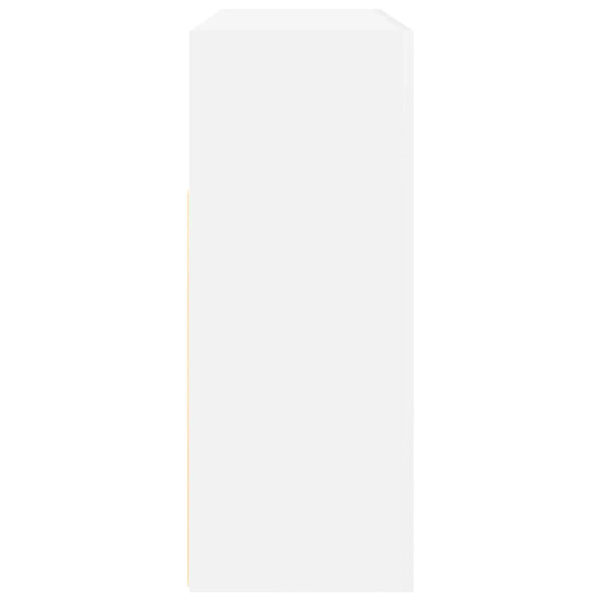 White Sideboard with RGB LED Lights Modern Storage Cabinet Engineered Wood 116 x 30 x 75 cm