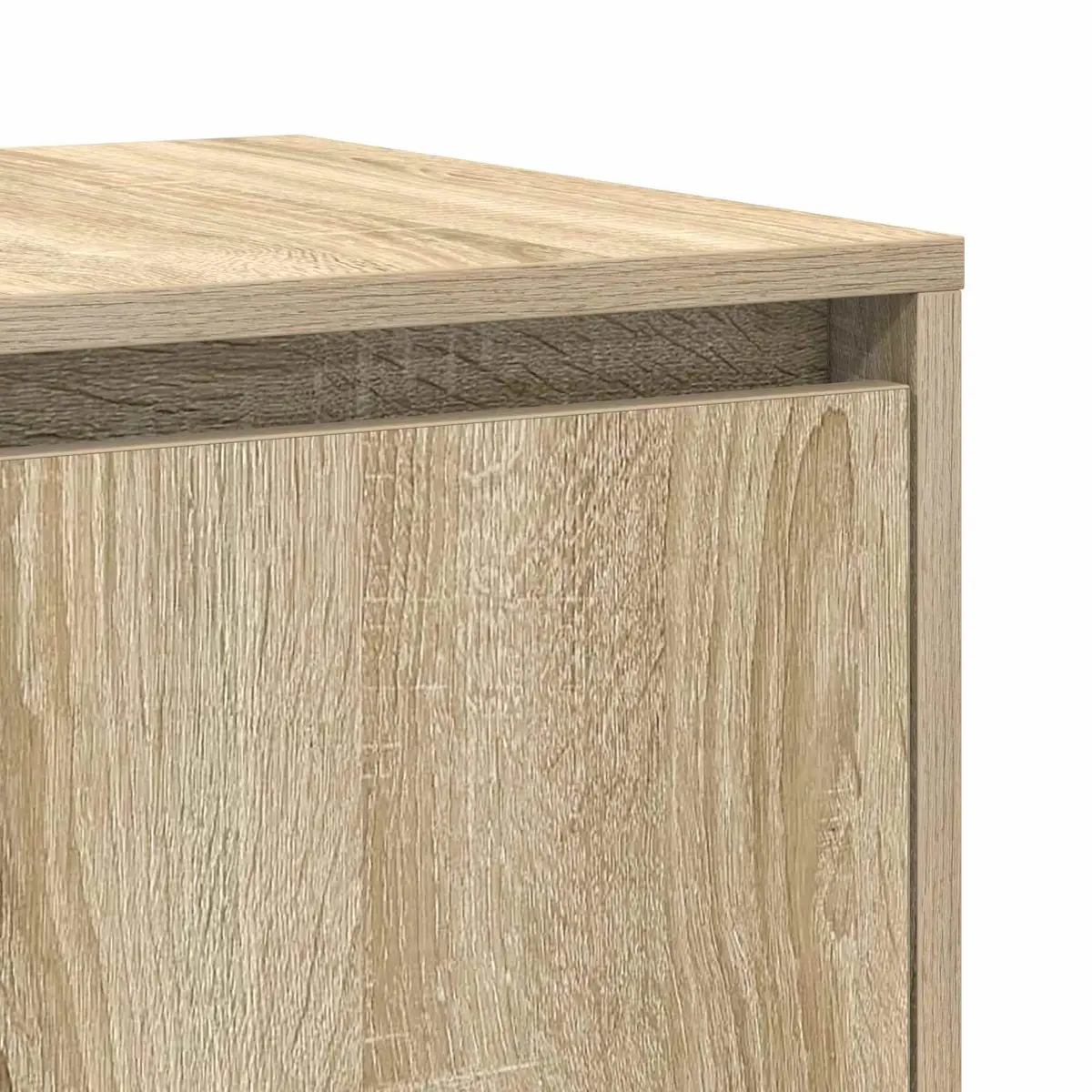 Sideboard Storage Cabinet Sonoma Oak 135cm Modern Living Room Furniture Buffet