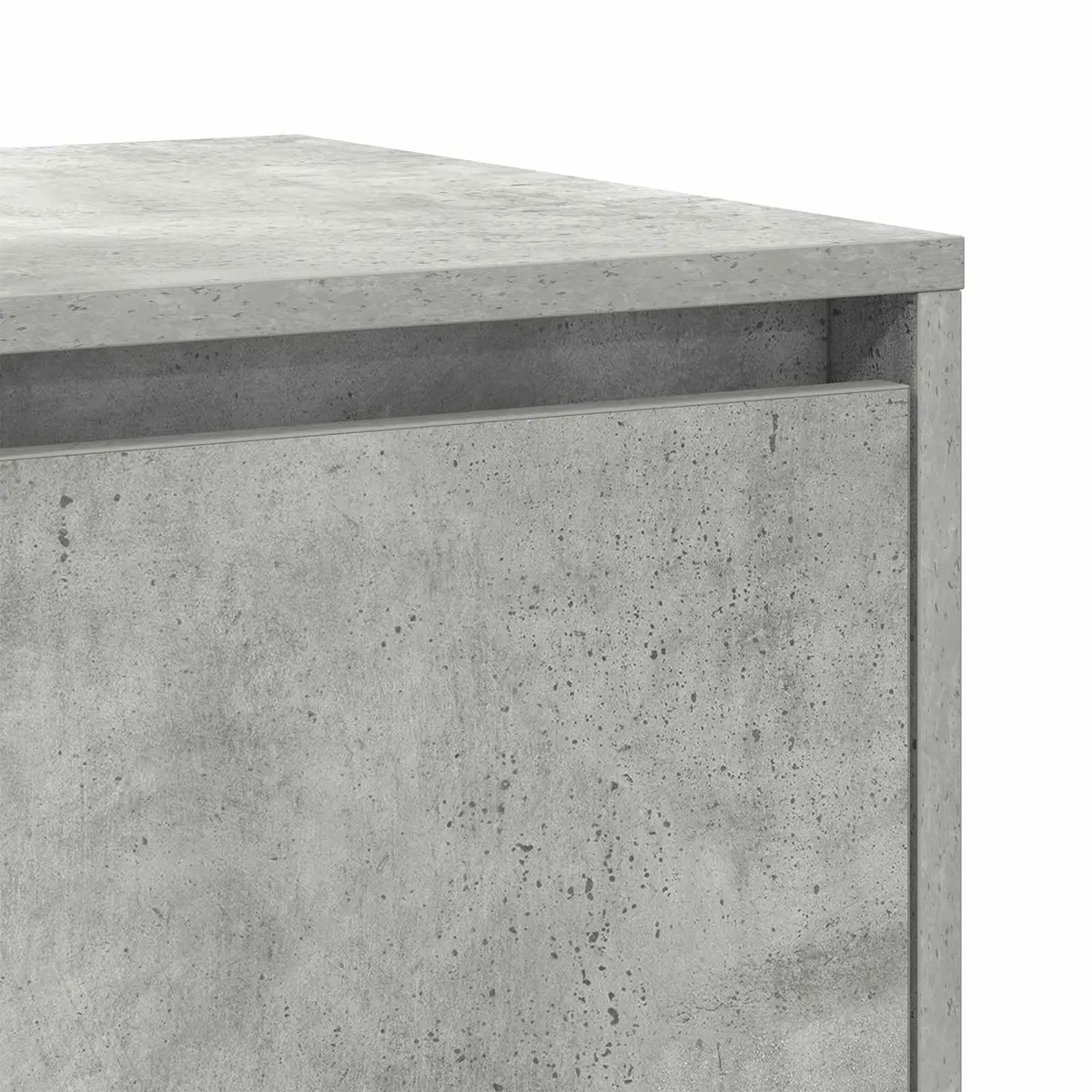 Modern Sideboard Grey Storage Cabinet Engineered Wood Dining Room Furniture
