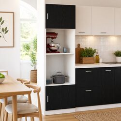 Your New Favorite Black Oak Kitchen Cabinet Awaits