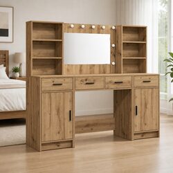 Dressing Table Set with LED Mirror - Used and Reliable