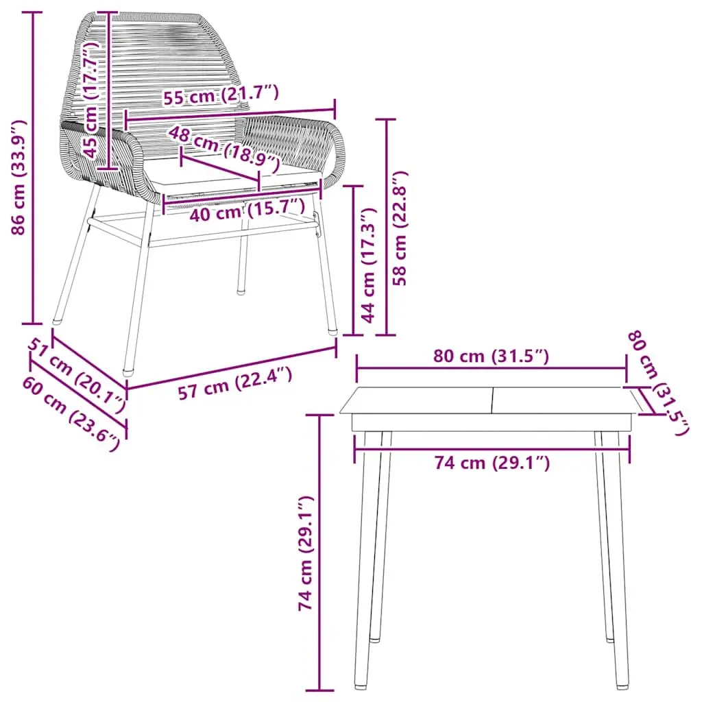 Garden Dining Set for Relaxation