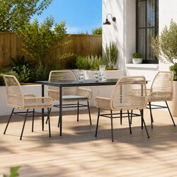 Enjoy Outdoor Dining with a Friendly 5 Piece Garden Set